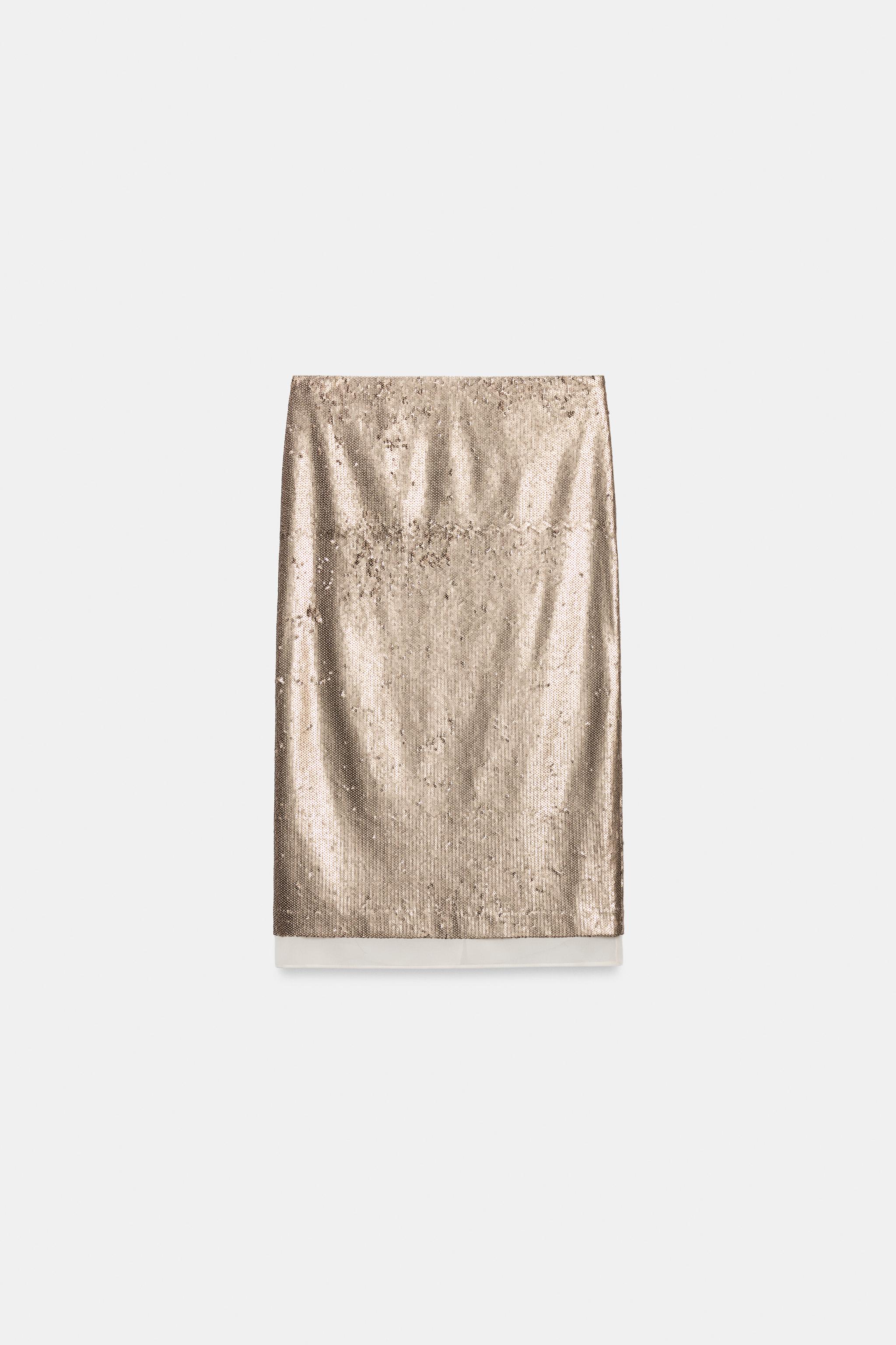ZW COLLECTION SEQUIN MIDI SKIRT